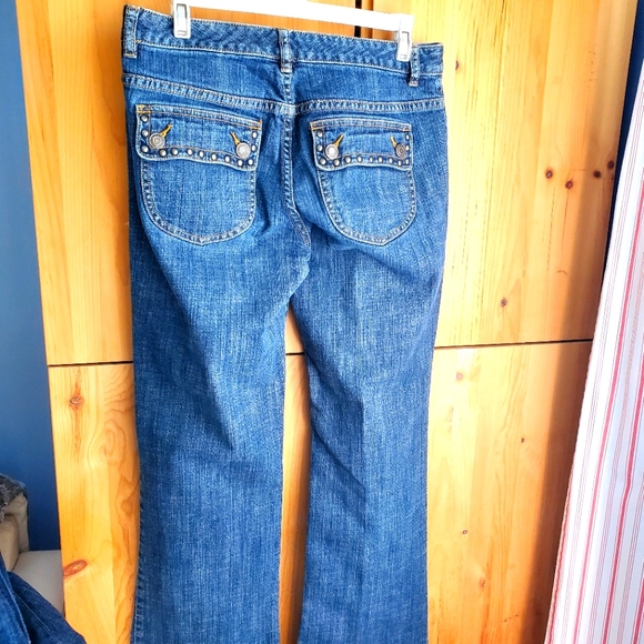 Michael Kors Straight Leg Studded Jeans size 6 - Picture 2 of 5